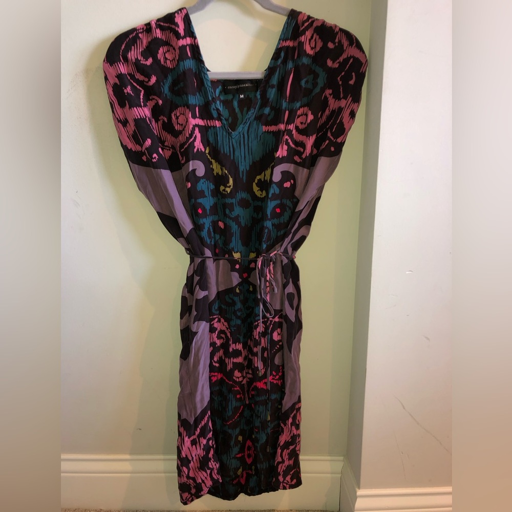 100% silk jewel tone dress
